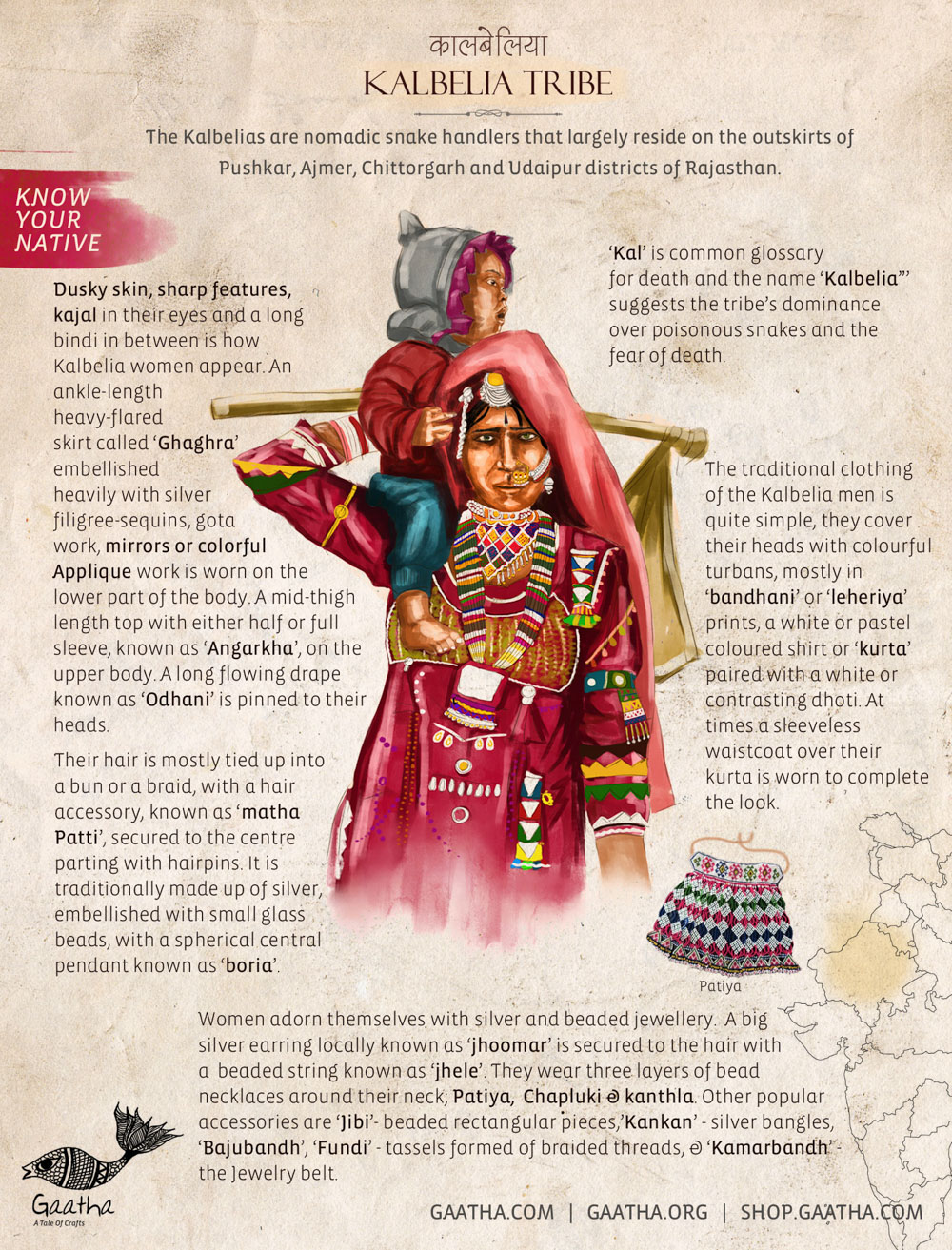 The Kalbelia Tribe are Nomadic snake handlers residing in outskirts of Rajasthan.
