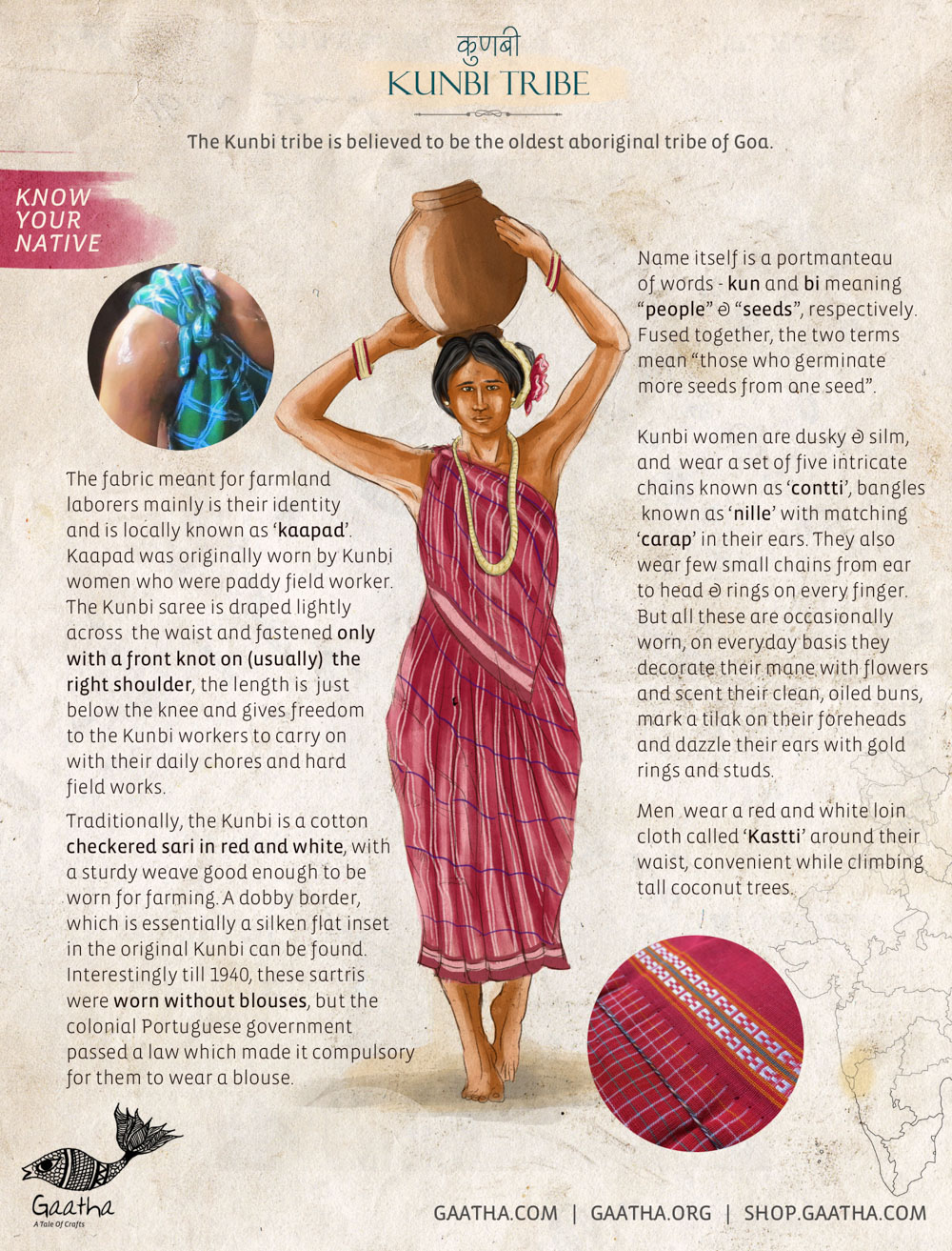 Kunbi Tribe is believed to be the oldest aboriginal tribe of Goa, India.