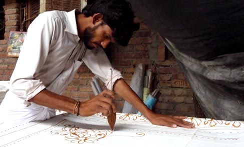 Bhairavgarh Batik wax drawing