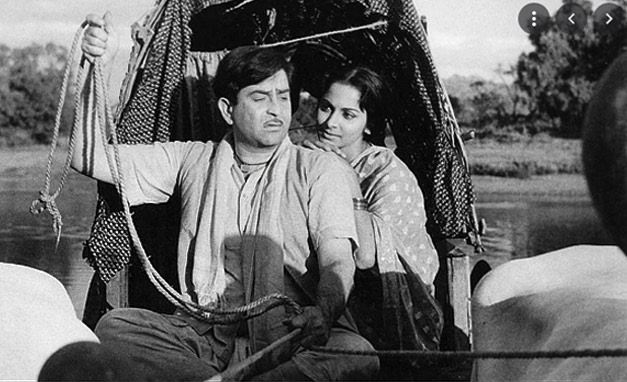 Raj kapoor in bullock cart