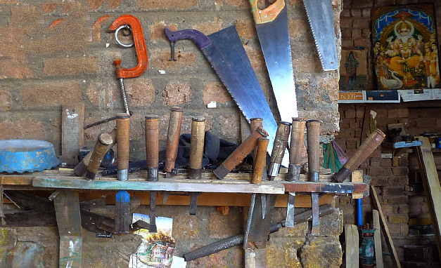 Bullock cart making tools 