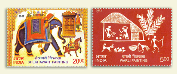 2012 stamps on handicrafts
