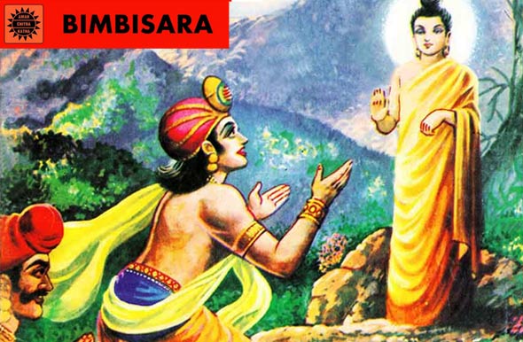 Bimbisara-king-and-Buddha