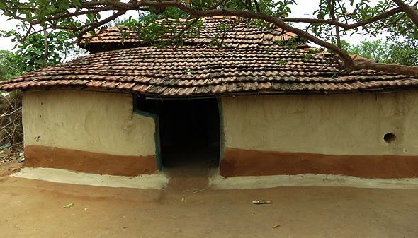 Mud-house-indian-village
