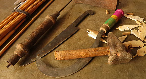 Tools for making bow and arrow