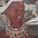Ajanta painting with bead jewelry