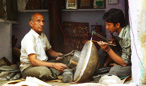 Brass Utensil making welding-Jaipur